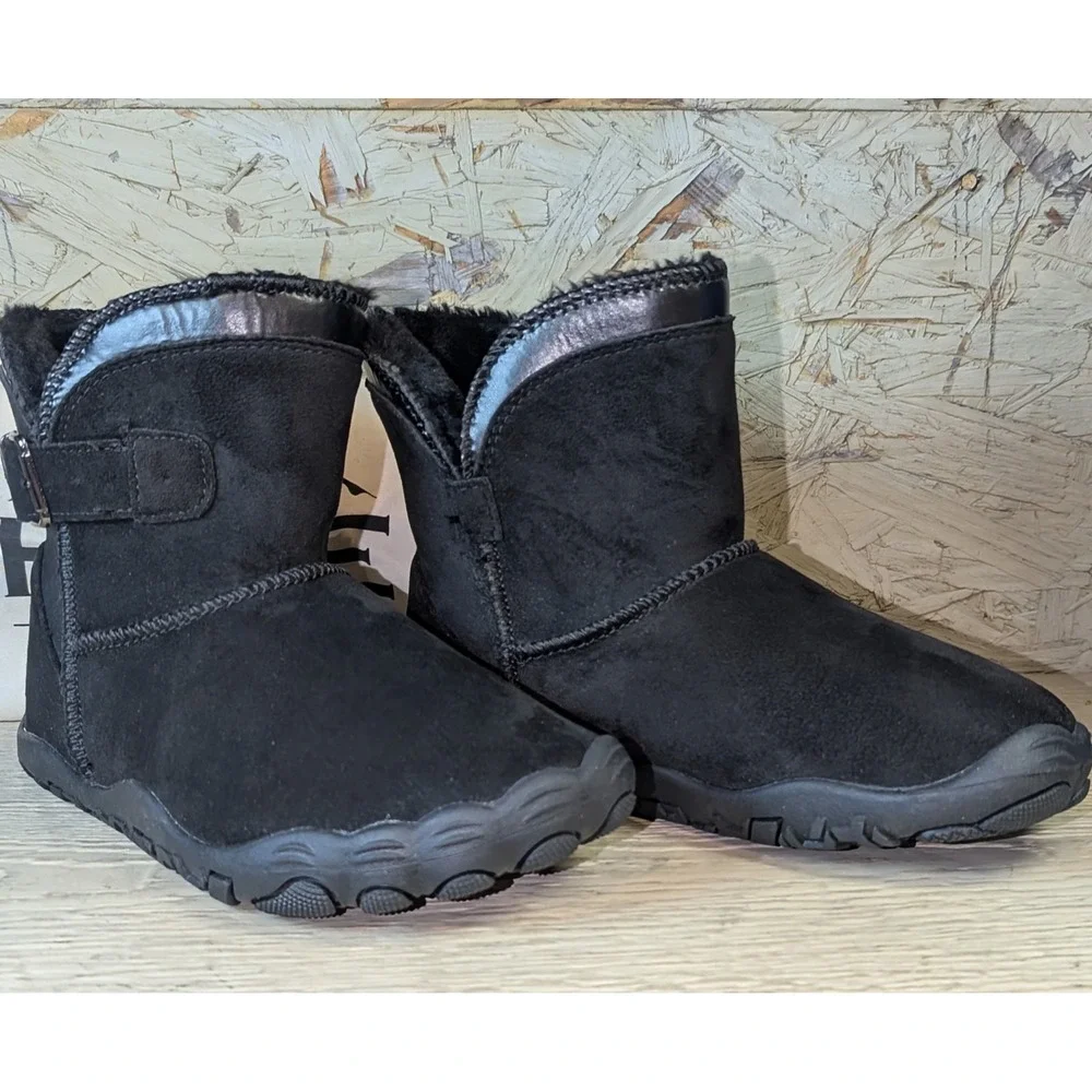 Hike Footwear Women's Boots Cozely Zero Drop Barefoot Wide Toe Fleece Lined 6